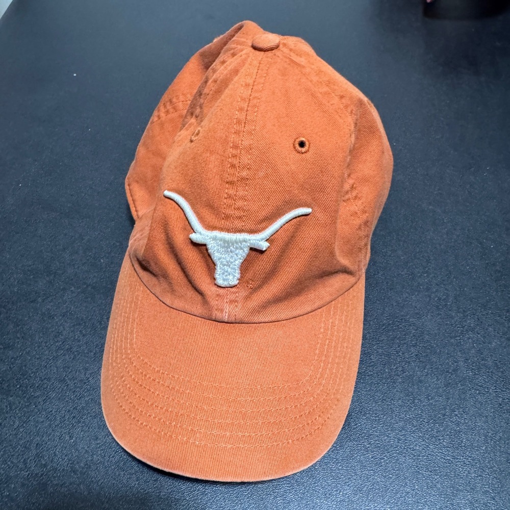 Twins Enterprise The Franchise Hat Mens Small Orange Texas Longhorns Fitted Cap
